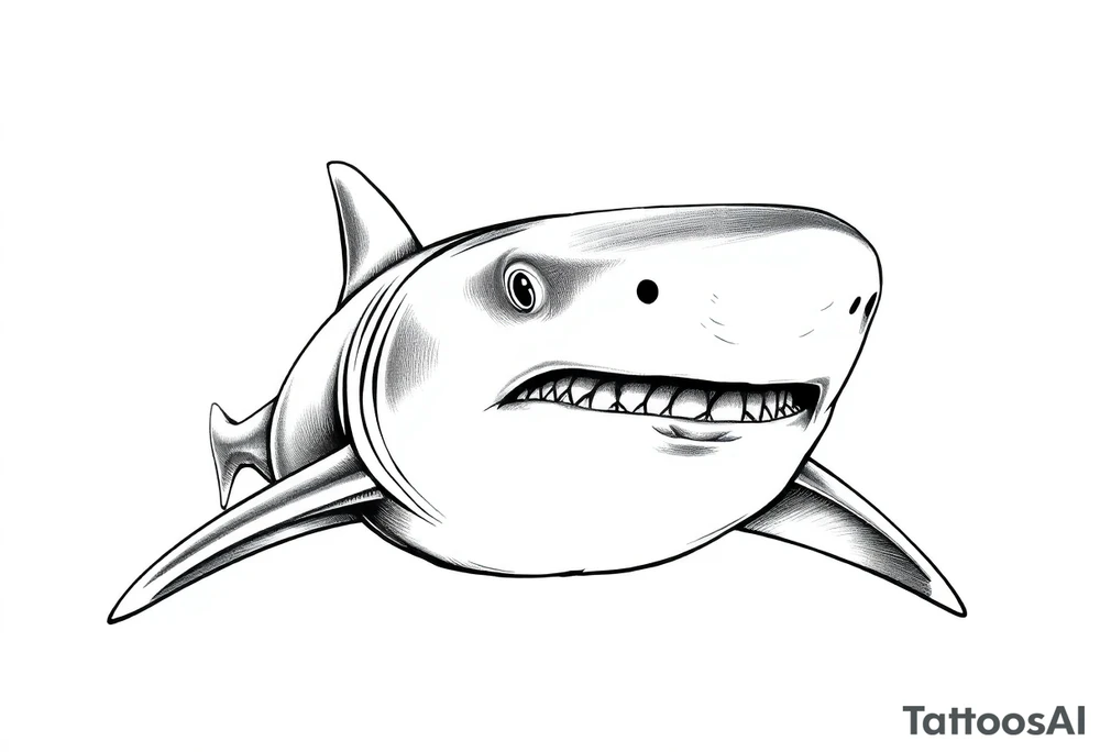 hammerhead shark frontal. tattoo idea