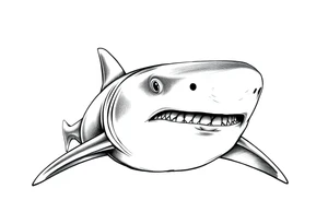 hammerhead shark frontal. tattoo idea