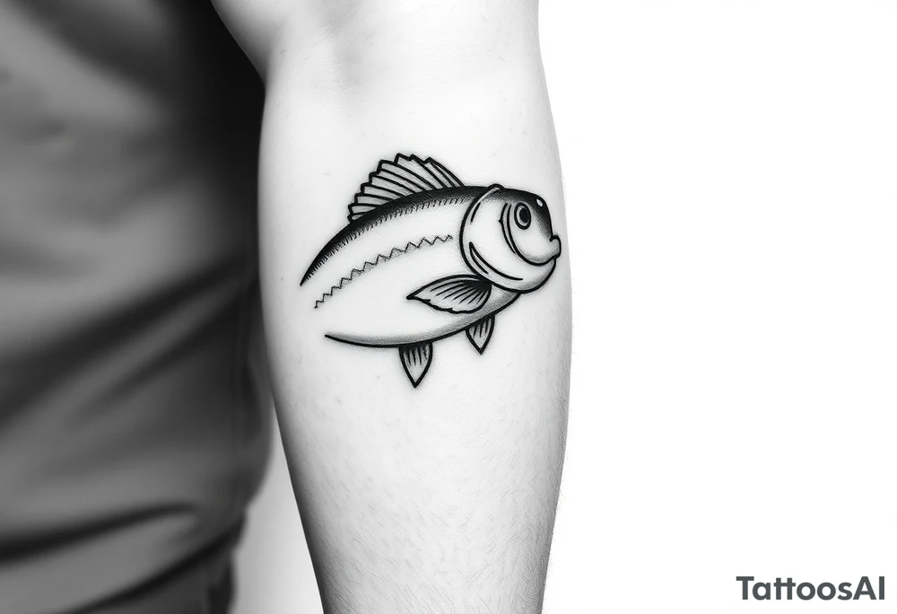 Fishing tattoo idea