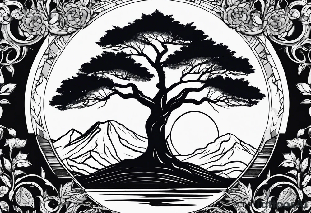 Tree without leaves tattoo idea