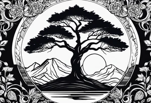 Tree without leaves tattoo idea