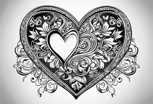 Love hearts tattoo idea