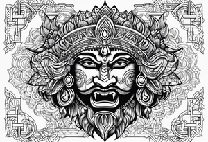 Ravan word only tattoo idea