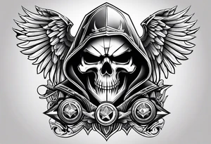 Reaper Harley-Davidson tattoo idea