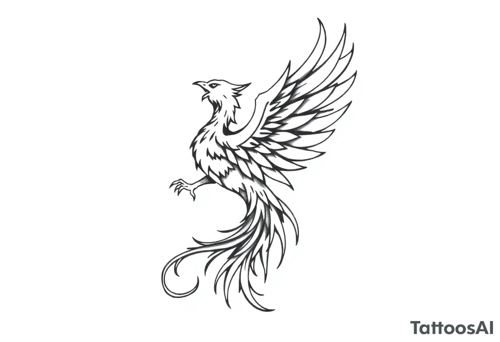 Phoenix rising tattoo idea