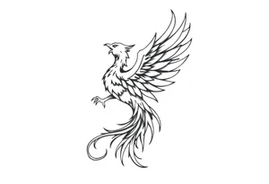 Phoenix rising tattoo idea