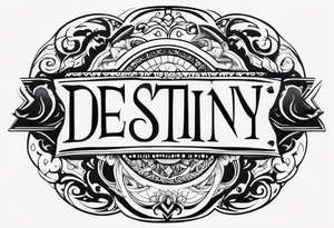 My destiny is always with me!
Always in my thoughts!
                                                                                 Forever in my heart! tattoo idea