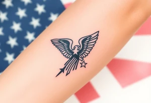Patriotic, American tattoo idea