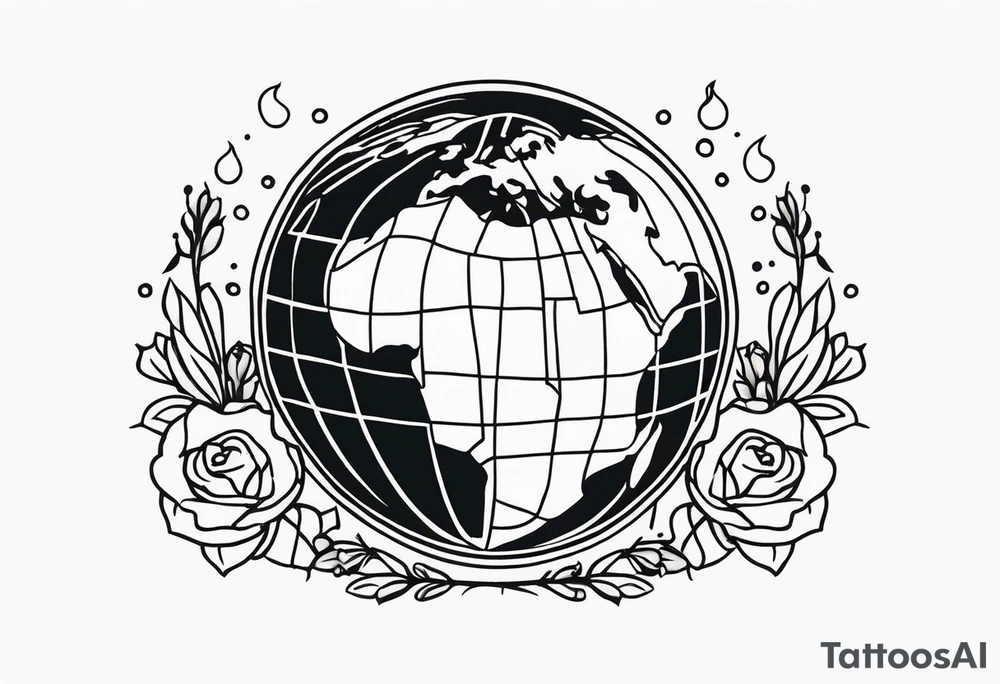 earth



old school vintage simple traditional design 



bold color simple tattoo idea