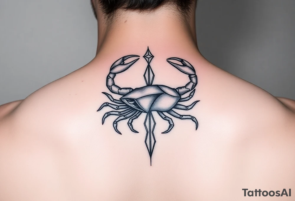 Female birth sign Cancer tattoo idea