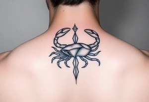 Female birth sign Cancer tattoo idea
