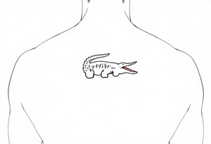 Lacoste brand tattoo comic style tattoo idea