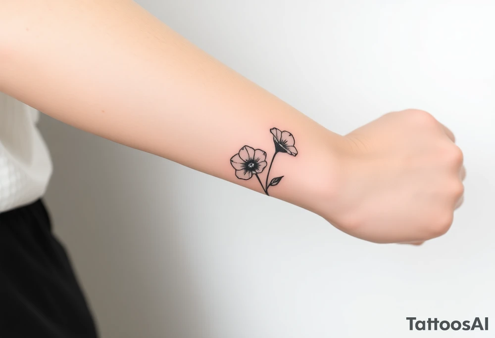 Morning glories tattoo idea
