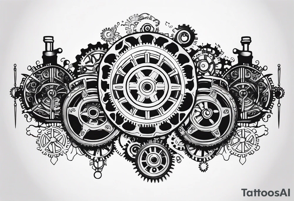 Steampunk Gear tattoo idea