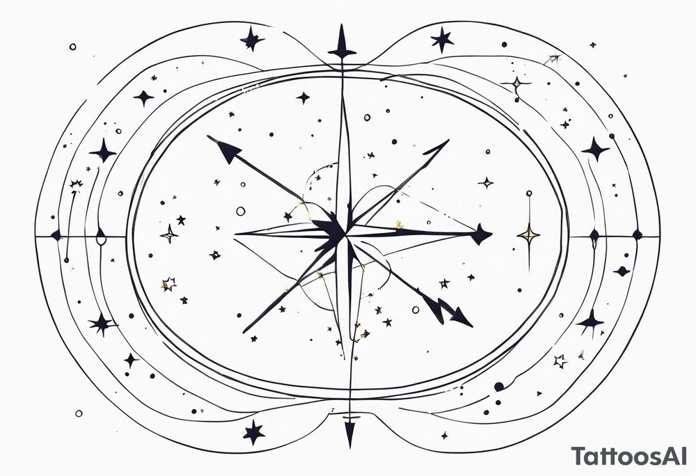 Sagittarius constellation tattoo idea