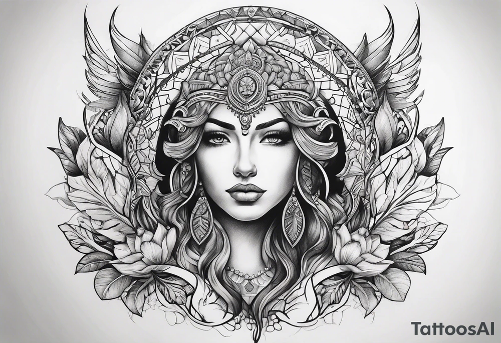 a symbol of firmness of spirit, strength and stability tattoo idea