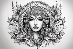 a symbol of firmness of spirit, strength and stability tattoo idea