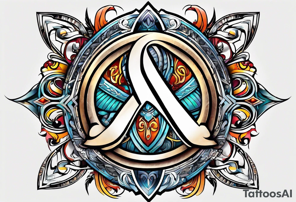 Infinity symbol with Roman number tattoo idea