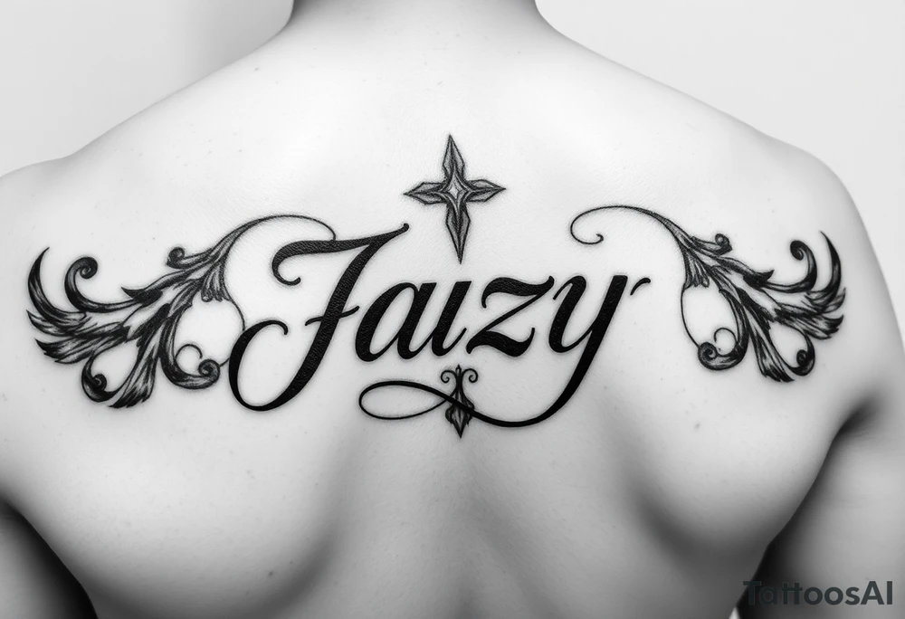 upper shooulder - Remembrance of a deceased best friend with the name Jazy incorporated tattoo idea
