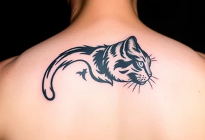 black cat tattoo idea