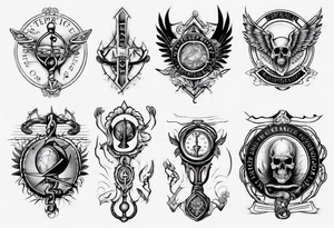 Temperance wisdom courage justice tattoo idea