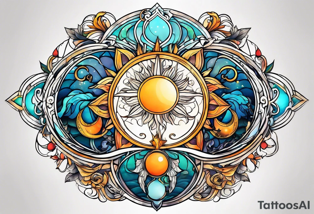 Aquarius sun, Libra rising, Scorpio moon tattoo idea