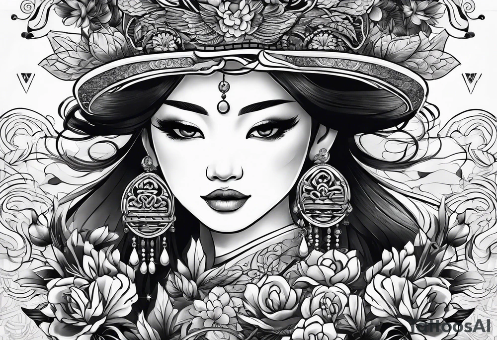Vietnamese traditional tattoo idea