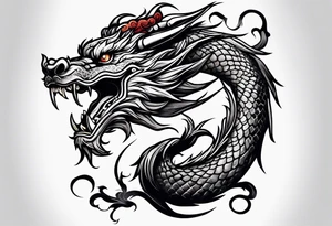 chinese dragon tattoo idea