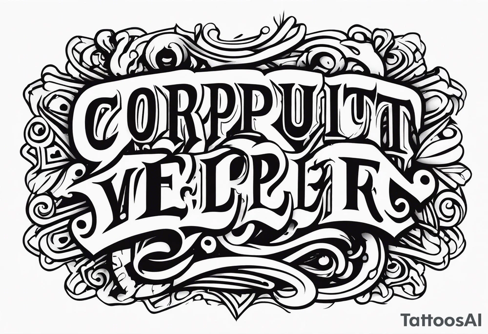 Corrupt employer tattoo idea