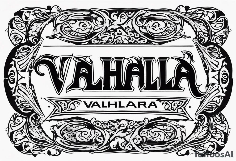 Valhalla fire tattoo idea