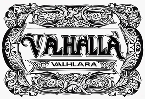 Valhalla fire tattoo idea