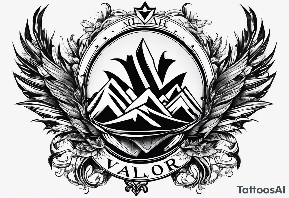 The word Valor tattoo idea