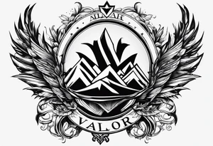 The word Valor tattoo idea