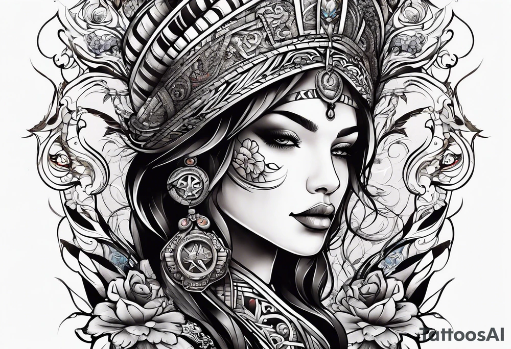 peace and war tattoo idea