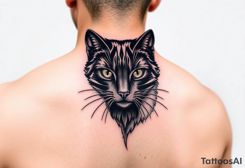 Black Cat tattoo idea