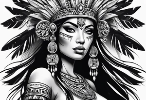 Aztec princess tattoo idea