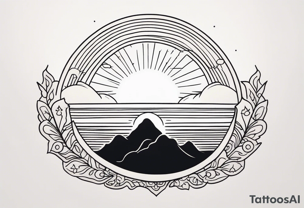 sunrise tattoo idea