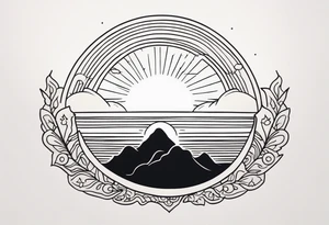 sunrise tattoo idea