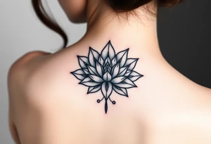 lotus flower frost tattoo idea