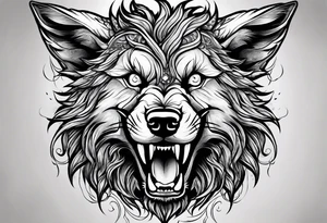 Wild Bunny Werewolf tattoo idea