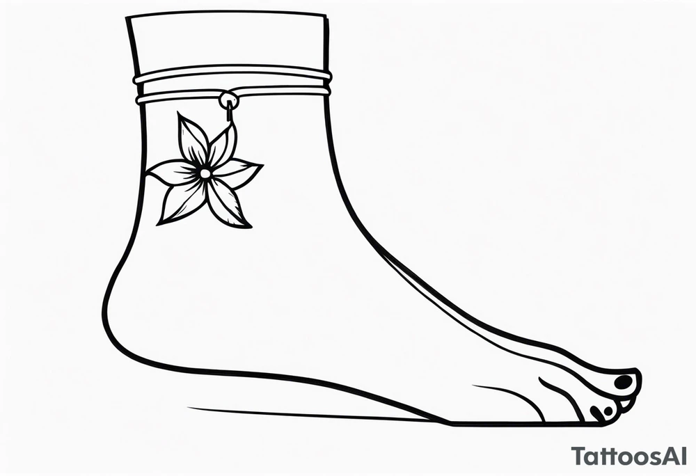 anklet tattoo idea