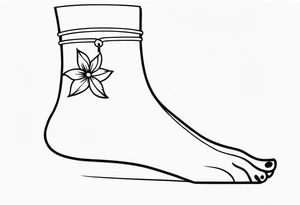 anklet tattoo idea