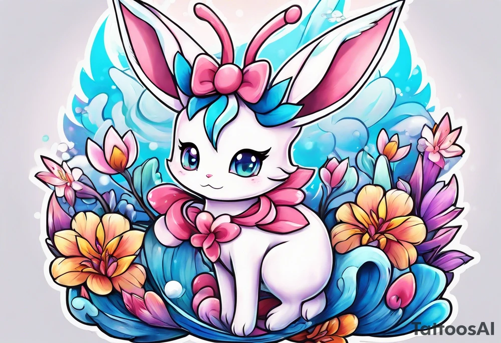 Ditto sylveon tattoo idea