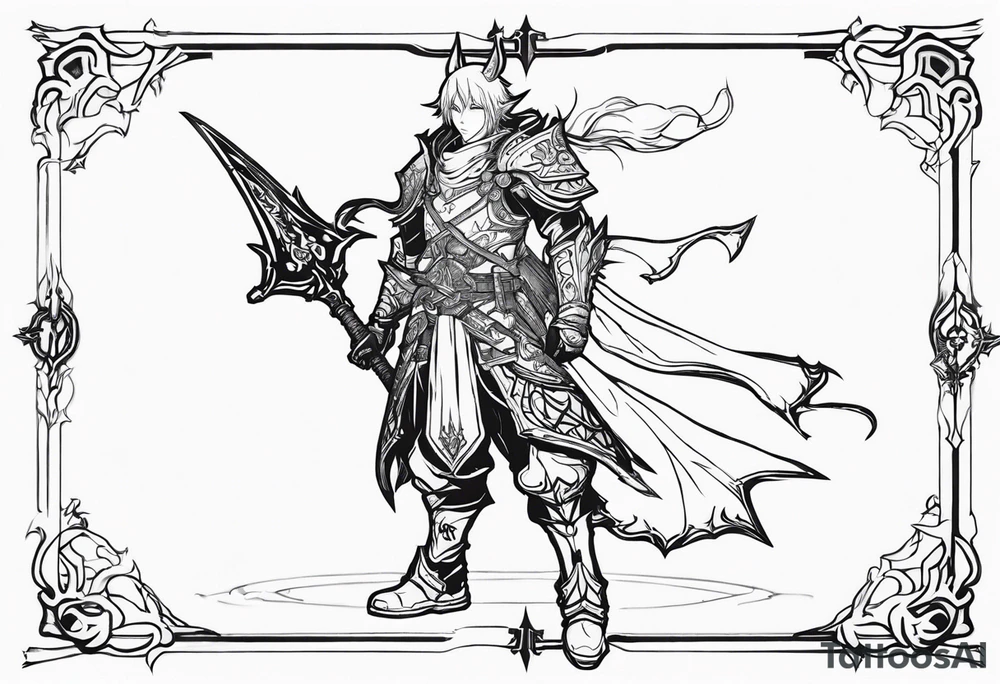 Final Fantasy XIV Warrior tattoo idea