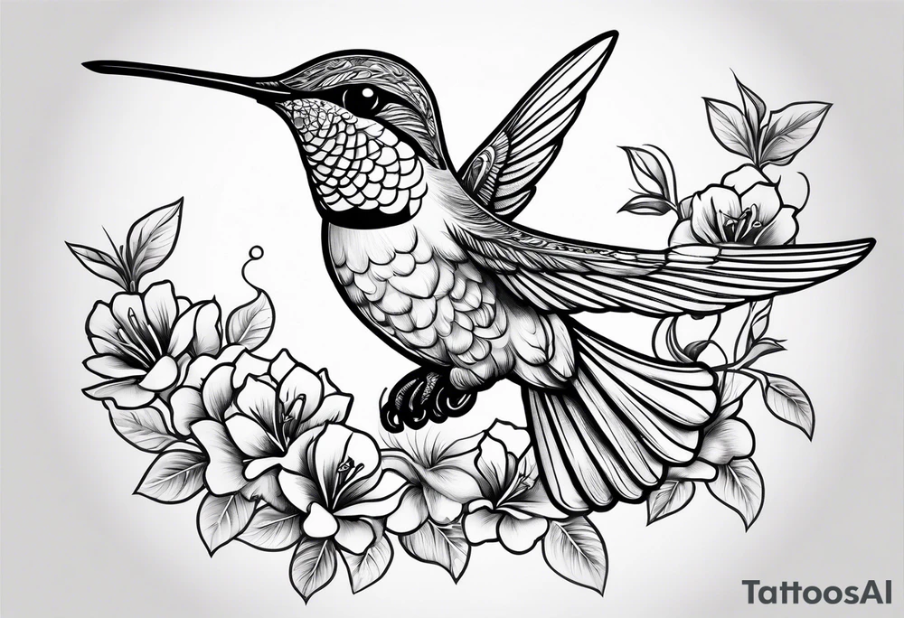 humming bird
on bicep tattoo idea