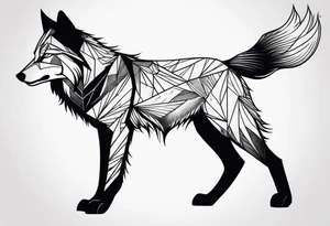 Male young Wolf tattoo idea