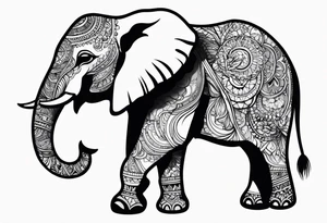 Baby elephant tattoo idea