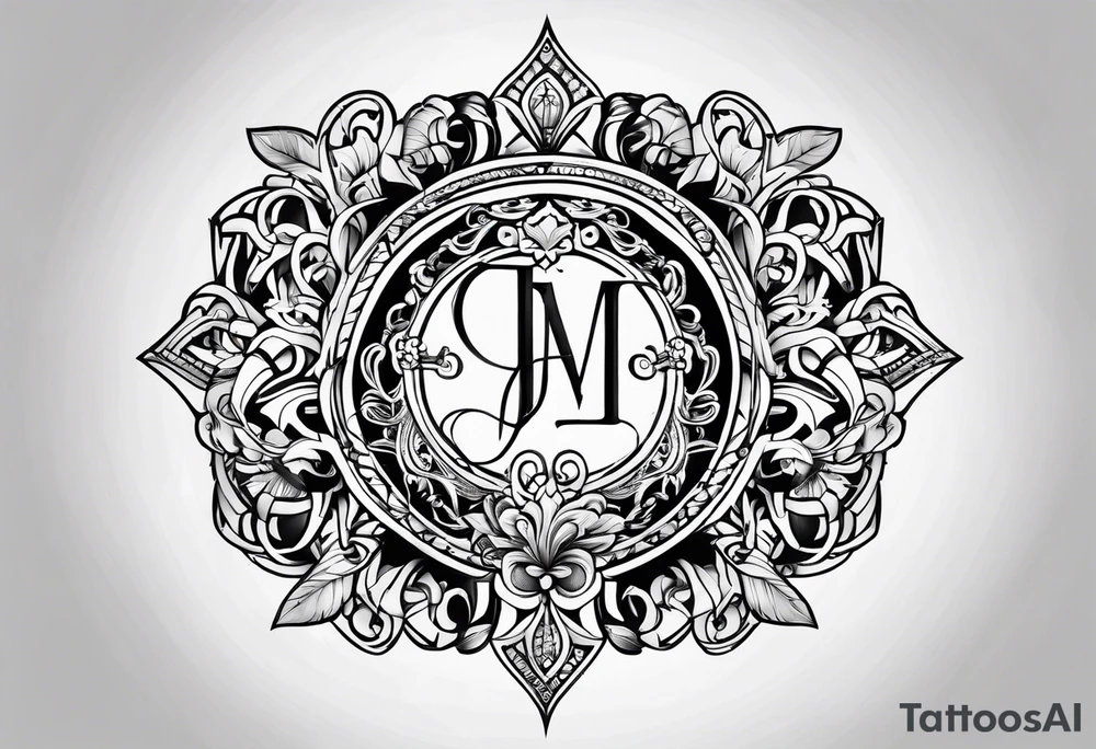 Initials JC tattoo idea