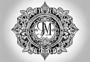 Initials JC tattoo idea