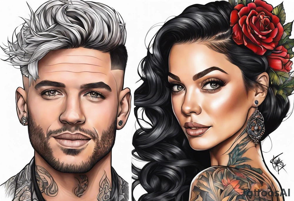 Fran fine and maxwell sheffield tattoo idea